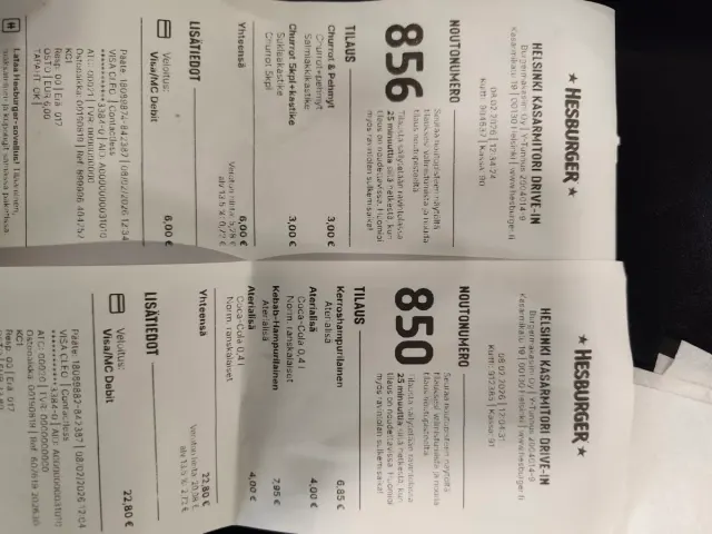 BookNoFees: 스낵바 – Hesburger – Helsinki – Hesburger, 사진 3