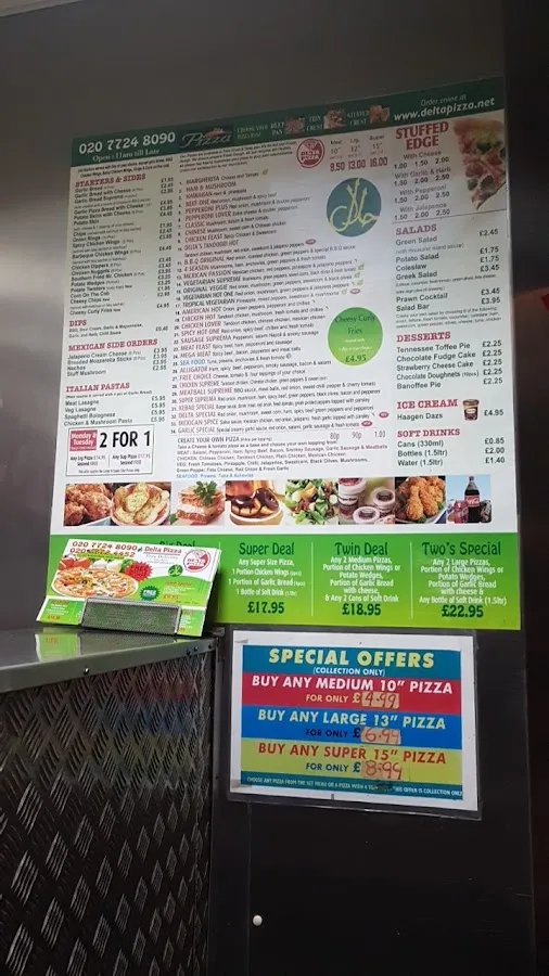 BookNoFees: 스낵바 – Delta Pizza – London – Delta Pizza, 사진 2